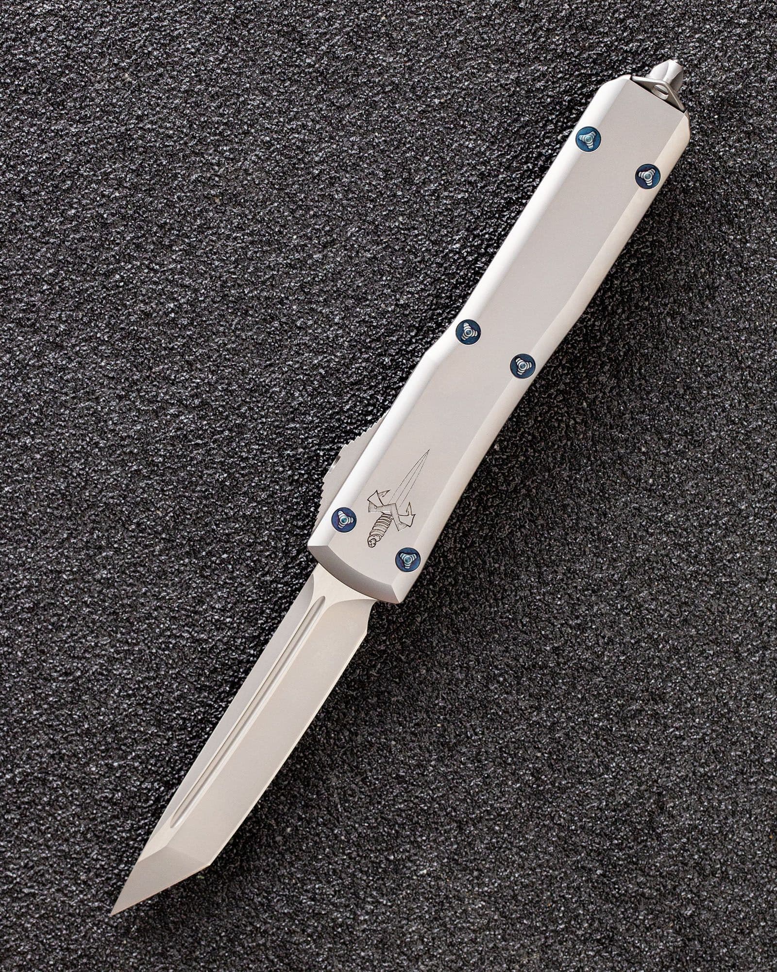 Автоматический складной нож Vespa Marfione Custom Knives Ultratech Tanto Nano Coat M390 123-1NCS (серебристый)