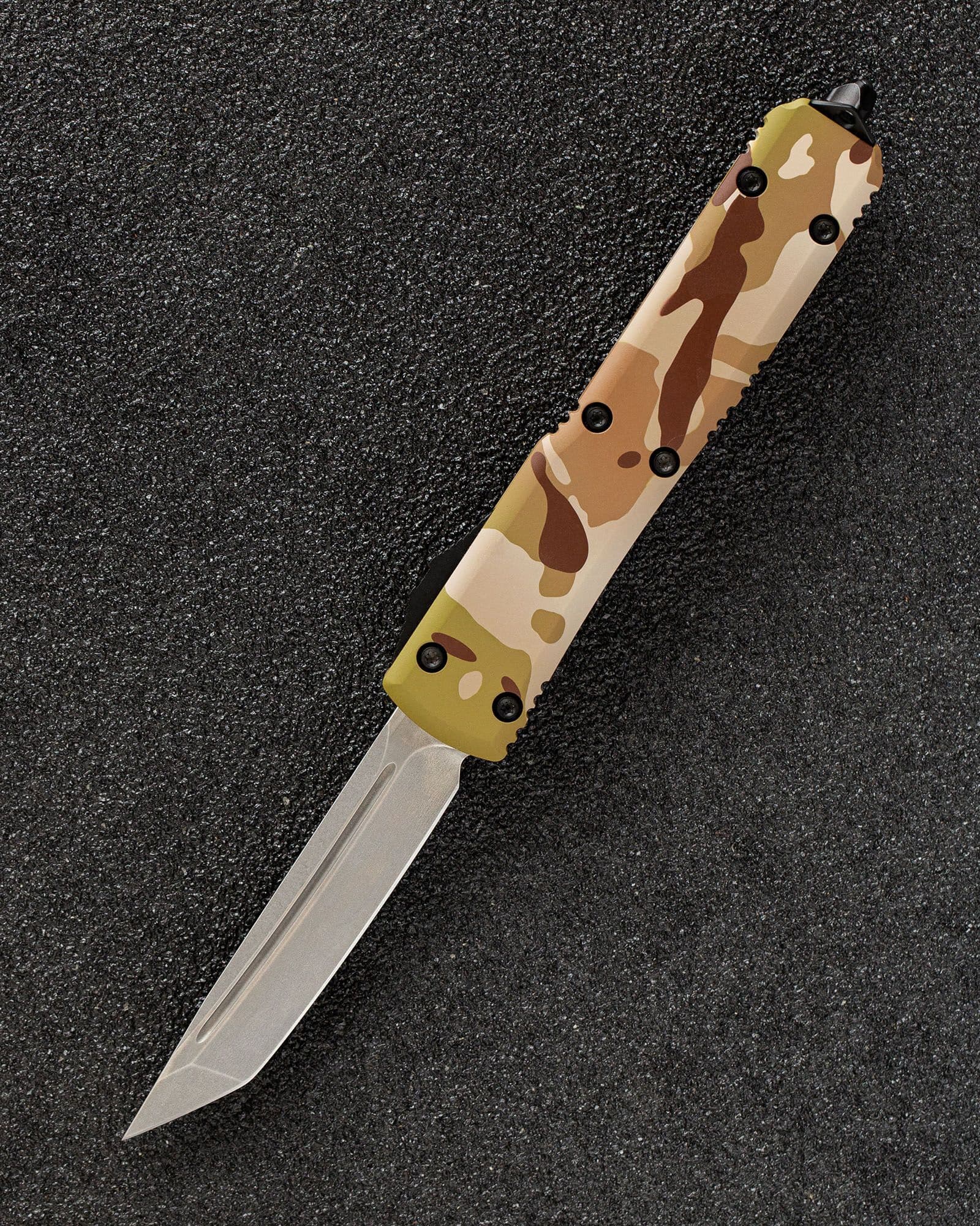 Автоматический складной нож SteelBro Ultratech T/E Tanto Desert CAMO VG-10 123-10DRTCS (коричневый-камуфляж)